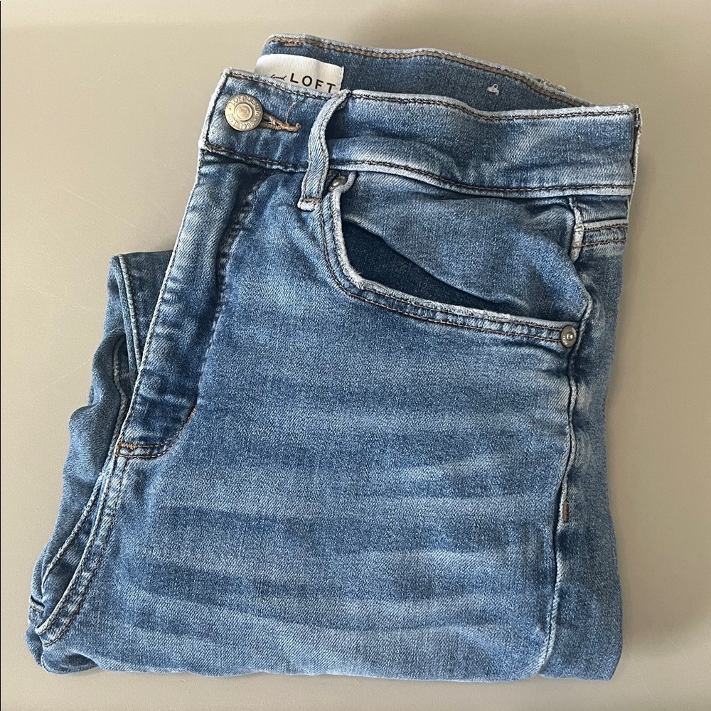 Loft Medium Wash Skinny Jean Size 30